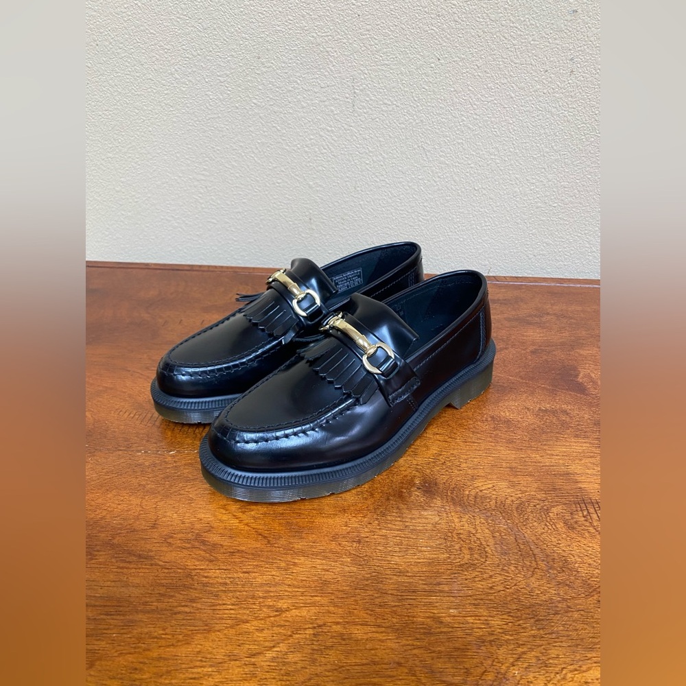 Dr. Martens Black Flats with Chunky Sole
